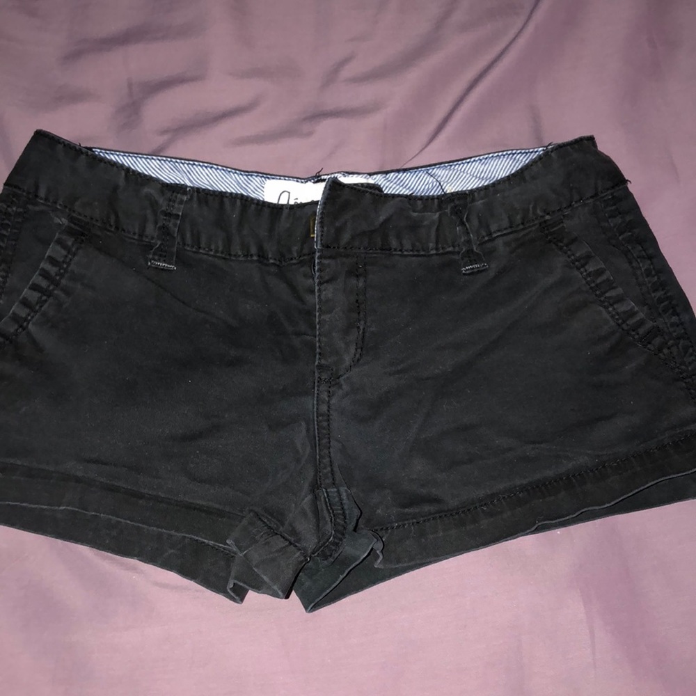 black shorts